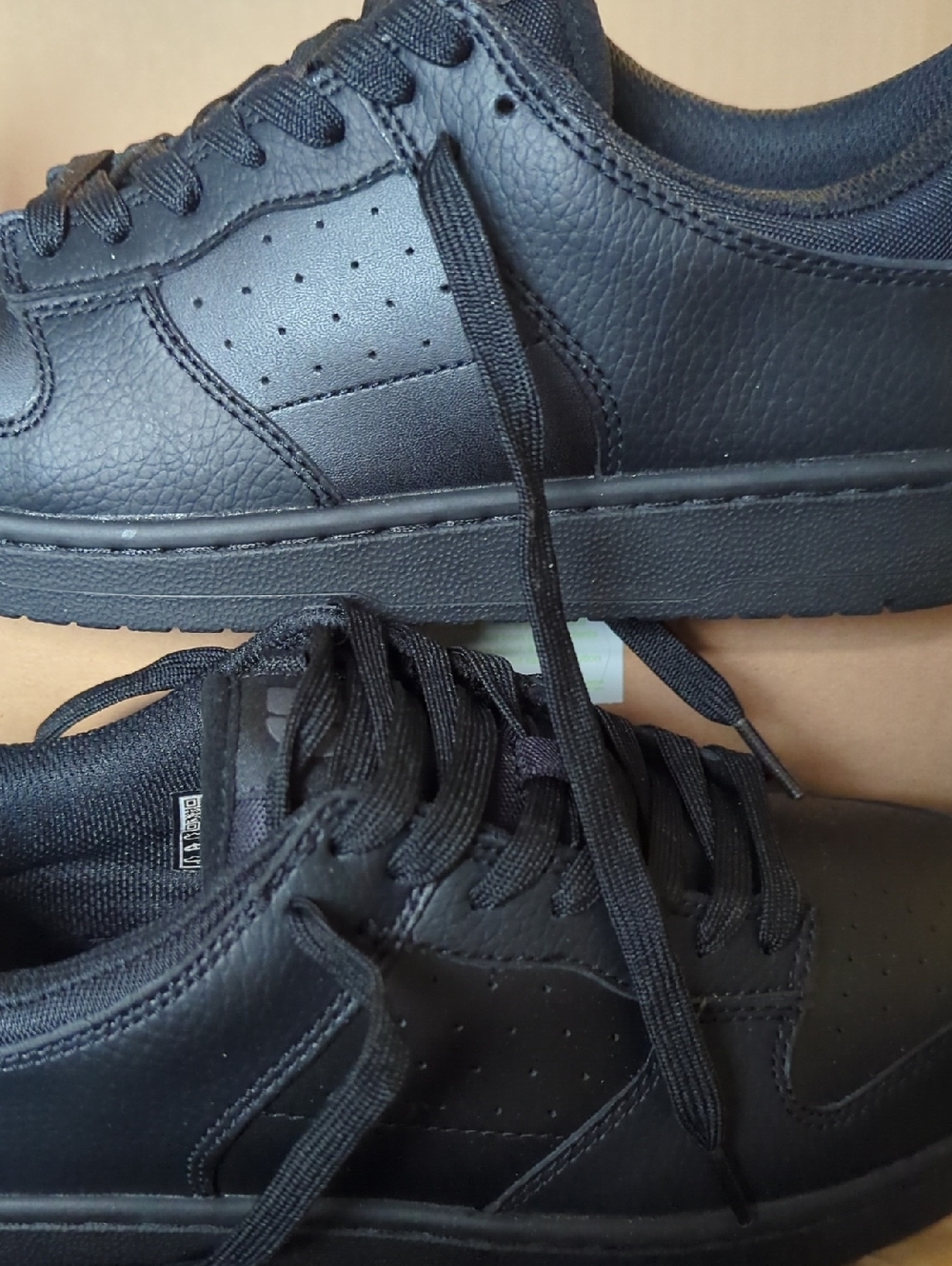 Men's Black Casual Lace-Up Sneakers Shoes For Crews.Com